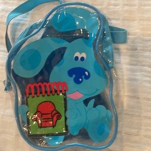Vintage 1999 blue’s clues Viacom backpack transparent